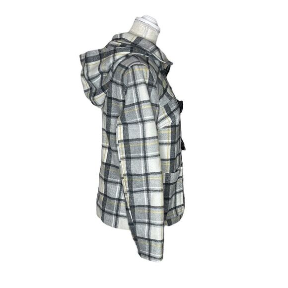 Old Navy Plaid Toggle Pea Coat - Picture 9 of 15